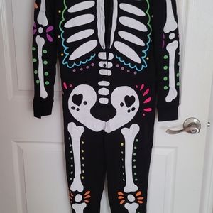 Old Navy Skeleton Onesie adult size L